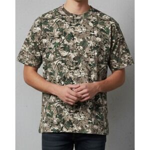 Amongst Others NYC Studio Men's Camouflage Leaves Boxy Fit SZ Medium NWOT